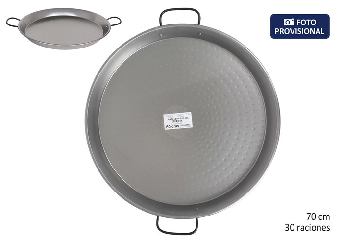 Inde Paellera Pulida 70 cm 30 Raciones