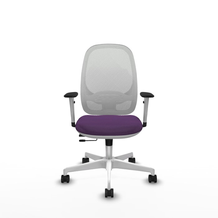 PIQUERAS Y CRESPO Silla de oficina Cilanco con mecanismo Sincro/Traslack, Morada y Blanca PIQUERAS Y CRESPO Silla de oficina Cilanco con mecanismo Sincro/Traslack, Morada y Blanca