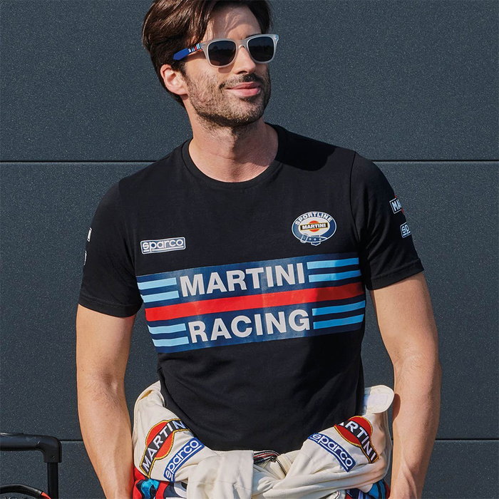 Sparco Camiseta Martini-R Azul Marino XXL