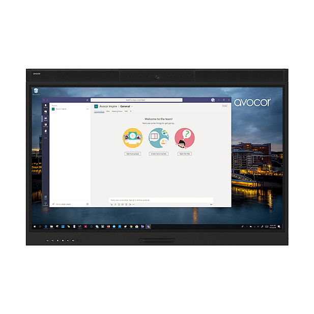AVOCOR AVW-5555 Pantalla Táctil 55" 4K UHD (3840x2160) con DP, 2xHDMI, USB-C, 60W Power Delivery y 20 Puntos Táctiles