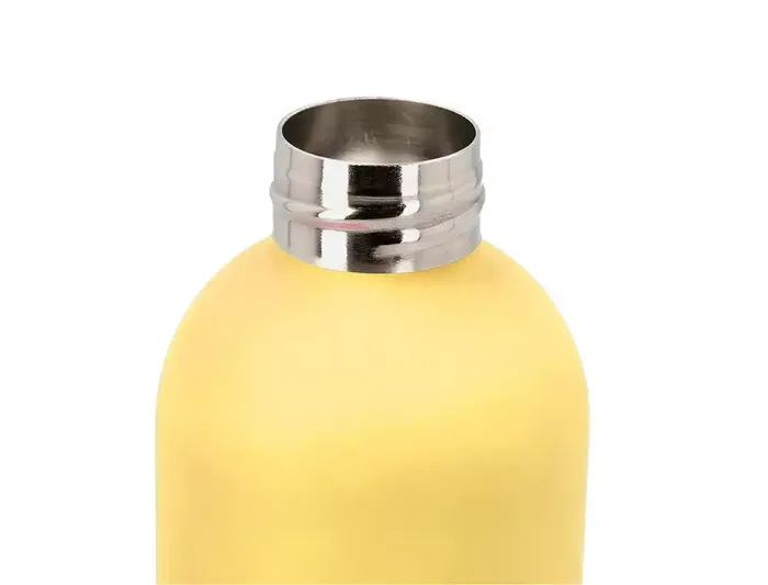 Antartik Botella Portalíquidos Isotérmica Acero Inoxidable Libre de BPA Color Amarillo 500 ml