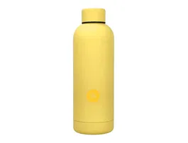 Antartik Botella Portalíquidos Isotérmica Acero Inoxidable Libre de BPA Color Amarillo 500 ml