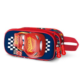 Karactermania Estuche Portatodo Disney Cars 3 Doble 3D Cups Negro