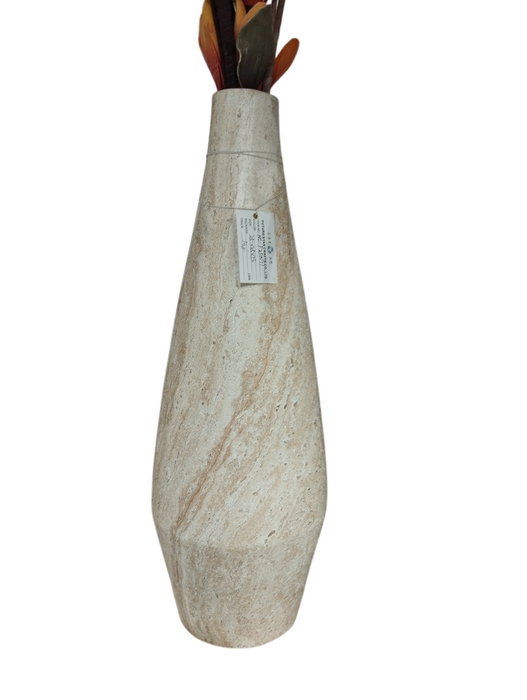 DKD Home Decor Jarrón Magnesia Símil Mármol Crudo 25x25x73 cm DKD Home Decor Jarrón Magnesia Símil Mármol Crudo 25x25x73 cm
