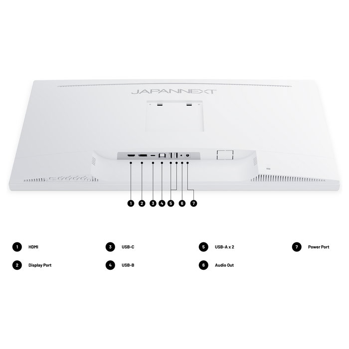 JAPANNEXT Monitor 4K UHD 27 pulgadas IPS Blanco JN-IPS270UHD60F-C65W-HSP-W JAPANNEXT Monitor 4K UHD 27 pulgadas IPS Blanco JN-IPS270UHD60F-C65W-HSP-W
