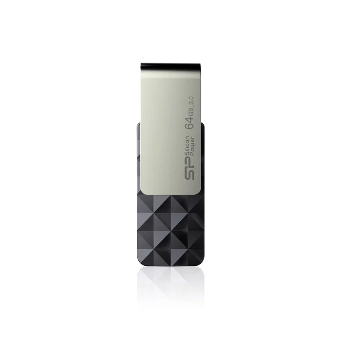 Silicon Power Blaze B30 - Unidad Flash USB 64GB, USB 3.2 Gen 1 (3.1 Gen 1), Color Negro, Sin Tapa