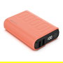 RealPower PB-10000 Power Bank Portátil de 10000 mAh Naranja - Carga Rápida 20 W, USB-C, Triple Puerto