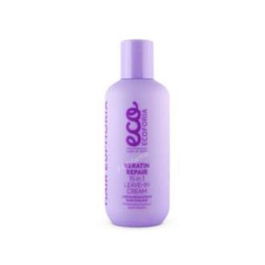 ECOFORIA Keratin Protect Crema Desenredante 15 En 1 200Ml Cabello Nutrición, Hidratación, Suavidad, Brillo, Protección Térmica