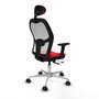 PIQUERAS Y CRESPO Silla de oficina Jorquera Rojo y Blanco