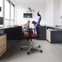 PIQUERAS Y CRESPO Silla de oficina Jorquera Rojo y Blanco