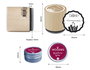 Innspiro Kit de 3 Sellos de Madera Exlibris con Tinta Rojo Oscuro