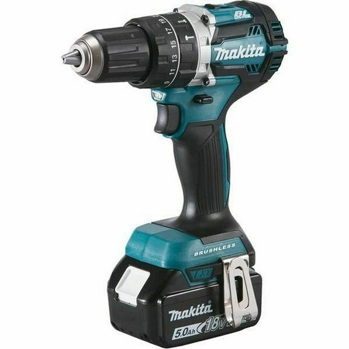 Makita DHP484RTJ Taladro de percusión inalámbrico con 2 baterías de 5 Ah Makita DHP484RTJ Taladro de percusión inalámbrico con 2 baterías de 5 Ah