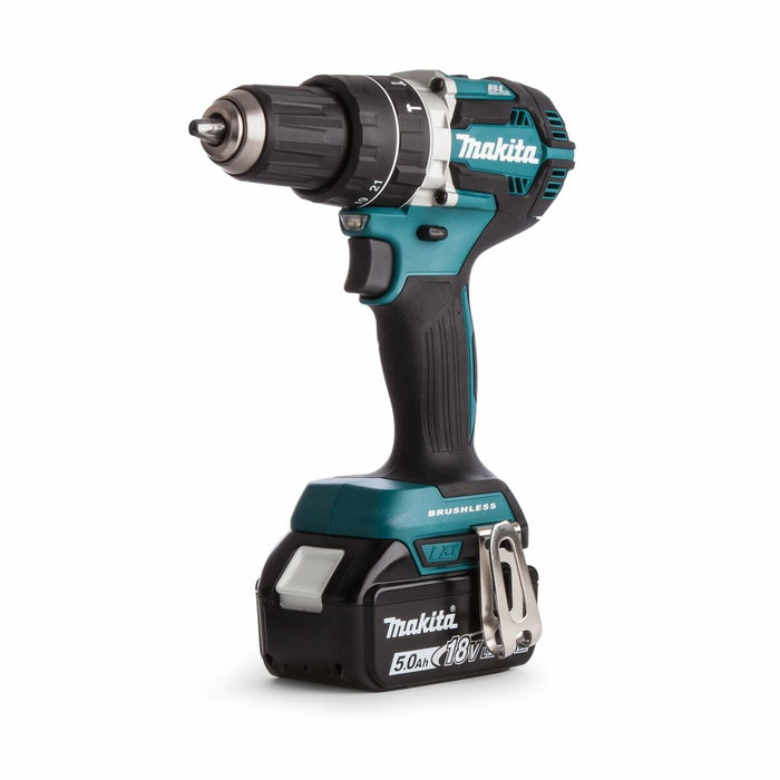 Makita DHP484RTJ Taladro de percusión inalámbrico con 2 baterías de 5 Ah Makita DHP484RTJ Taladro de percusión inalámbrico con 2 baterías de 5 Ah