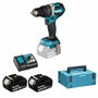 Makita DHP484RTJ Taladro de percusión inalámbrico con 2 baterías de 5 Ah