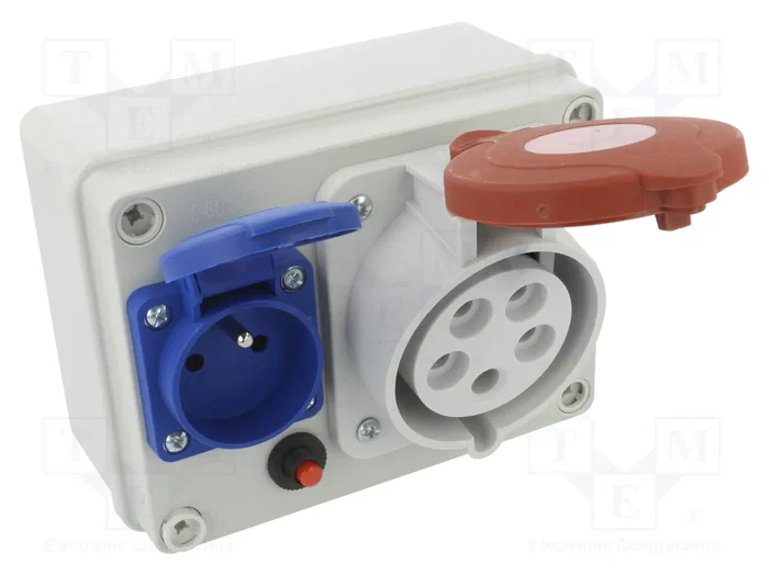 PAWBOL Cuadro de distribución IP44 de pared en ABS con rosca PG16 PAWBOL Cuadro de distribución IP44 de pared en ABS con rosca PG16