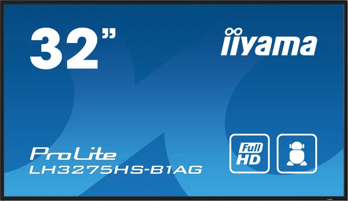 iiyama LH3275HS-B1AG Pantalla de Señalización Digital 31.5 pulg Full HD Android 11 Negro