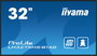 Iiyama ProLite LH3275HS-B1AG - Monitor Digital Android 11 de 32" Full HD IPS Panel 500 cd/m², Orientación Horizontal/Vertical, 24/7, Wi-Fi, LAN, HDMI, DisplayPort, USB