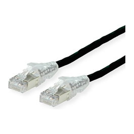 SECOMP Patch Cable Cat.6A (Class EA) S/FTP, Copper 7702 Flexible LSOH, AMP v2, Negro, 5 m - 21.05.0555