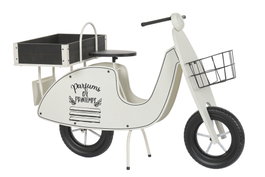 DKD Home Decor Expositor Terraza y Jardín Crema Negro Metal 46 x 75 x 111 cm