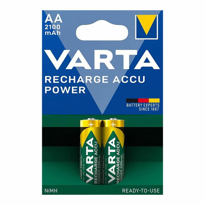 Varta Pilas recargables AA Ready2Use 2100 mAh (Pack de 2) Varta Pilas recargables AA Ready2Use 2100 mAh (Pack de 2)