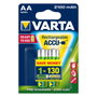 Varta Pilas recargables AA Ready2Use 2100 mAh (Pack de 2)