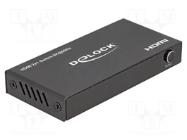 DeLOCK Conmutador HDMI 2 x 1, 8K 60 Hz, Negro