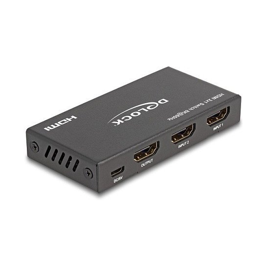 DeLOCK Conmutador HDMI 2 x 1, 8K 60 Hz, Negro DeLOCK Conmutador HDMI 2 x 1, 8K 60 Hz, Negro