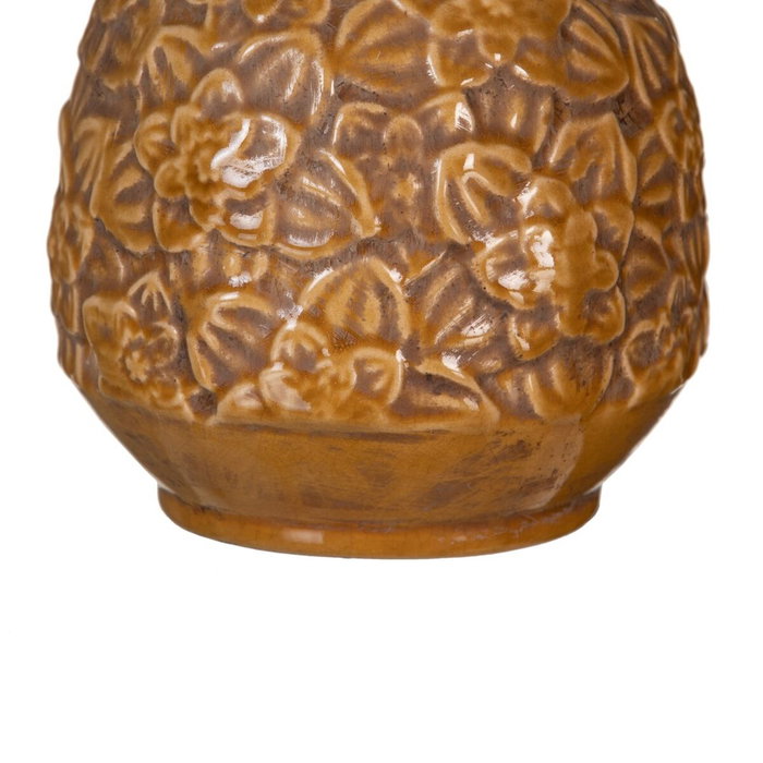 Ixia Jarrón Decorativo de Cerámica Marrón 16,50 x 16,50 x 16 cm