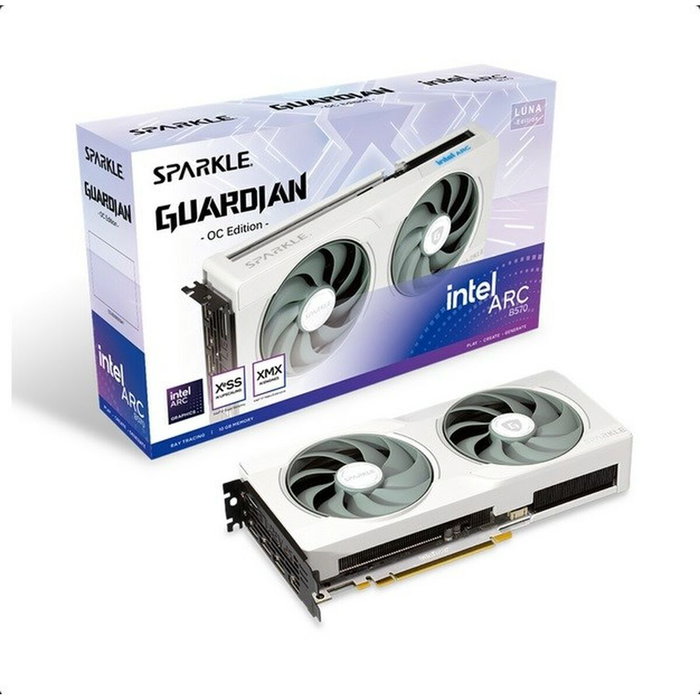 Sparkle Intel Arc B570 Guardian Luna OC 10GB GDDR6 Blanco Sparkle Intel Arc B570 Guardian Luna OC 10GB GDDR6 Blanco