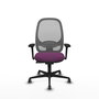 PIQUERAS Y CRESPO Silla de oficina Cilanco con mecanismo Sincro, Morado y Gris