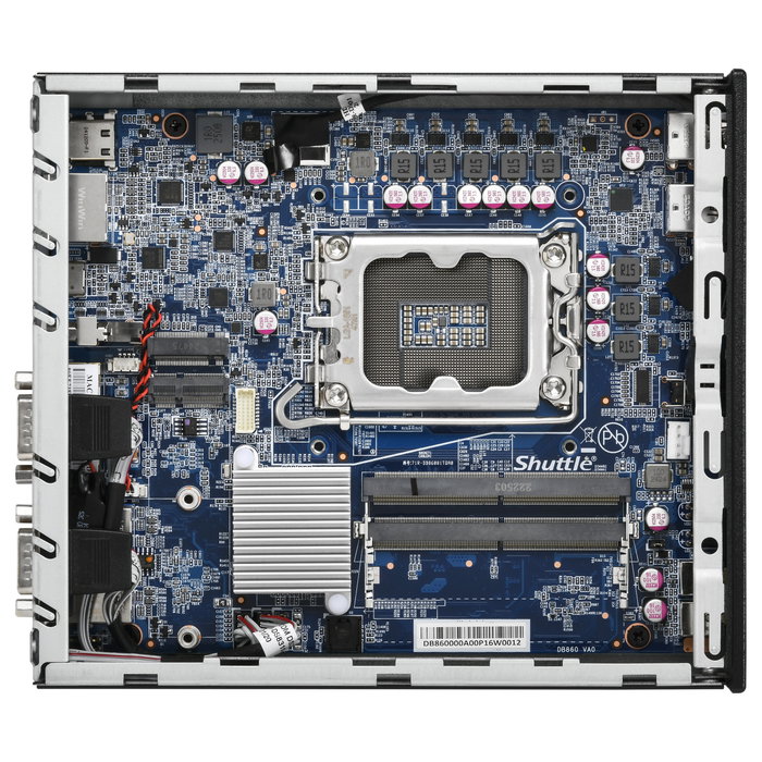Shuttle DB860 Mini PC barebone Intel B860 LGA 1851 DDR5 Negro