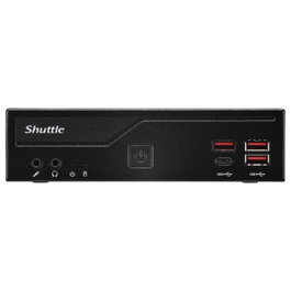 Shuttle DB860 Mini PC barebone Intel B860 Negro
