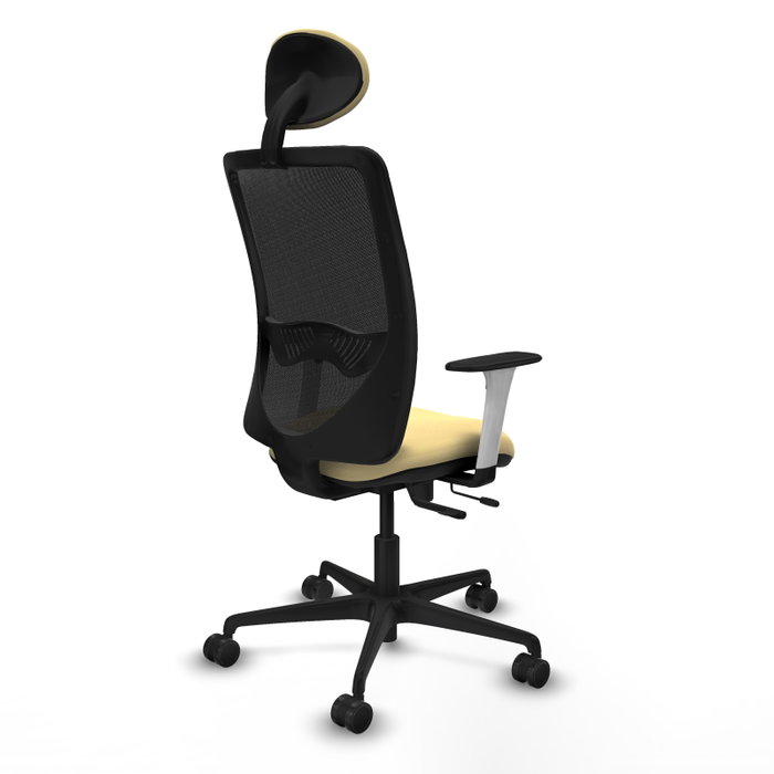 PIQUERAS Y CRESPO Silla de oficina Zulema con mecanismo Sincro/Traslack en Crema y Negro PIQUERAS Y CRESPO Silla de oficina Zulema con mecanismo Sincro/Traslack en Crema y Negro