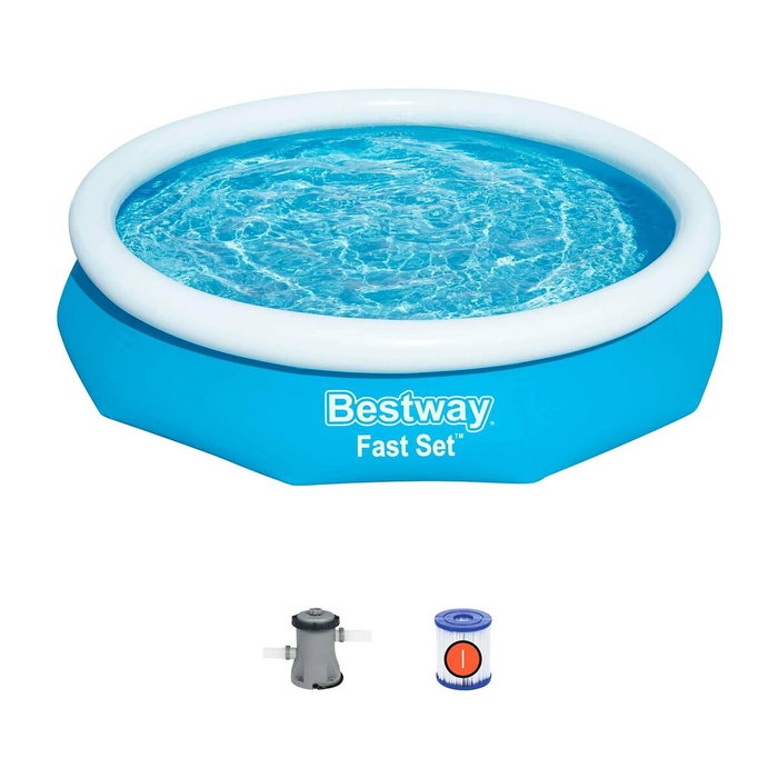 Bestway Piscina Hinchable Adulto Aro con Depurador 305x66 cm