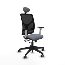 PIQUERAS Y CRESPO Silla de oficina Motilla Gris con mecanismo Sincro/Traslack