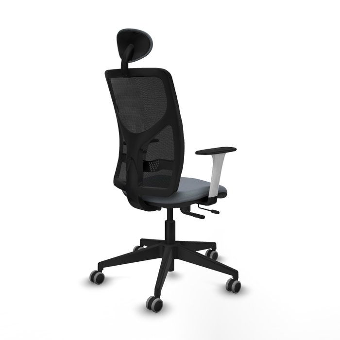 PIQUERAS Y CRESPO Silla de oficina Motilla Gris con mecanismo Sincro/Traslack