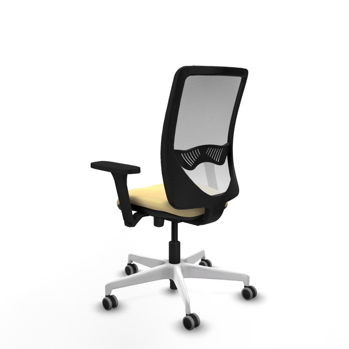 PIQUERAS Y CRESPO Silla de oficina Zulema Crema y Blanco con Mecanismo Sincro/Traslack PIQUERAS Y CRESPO Silla de oficina Zulema Crema y Blanco con Mecanismo Sincro/Traslack