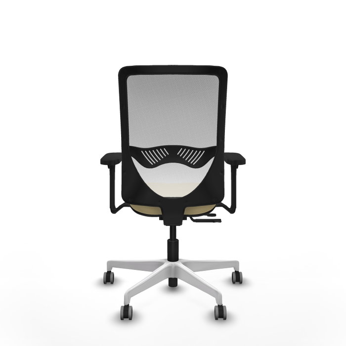 PIQUERAS Y CRESPO Silla de oficina Zulema Crema y Blanco con Mecanismo Sincro/Traslack PIQUERAS Y CRESPO Silla de oficina Zulema Crema y Blanco con Mecanismo Sincro/Traslack