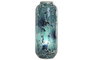 DKD Home Decor Lámpara de Sobremesa de Cristal Azul Craquelado 17x17x44 cm