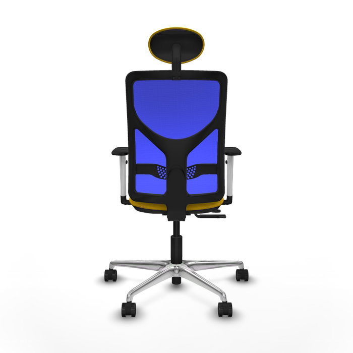 PIQUERAS Y CRESPO Silla de oficina Motilla con mecanismo Sincro/Traslack Amarillo y Azul PIQUERAS Y CRESPO Silla de oficina Motilla con mecanismo Sincro/Traslack Amarillo y Azul