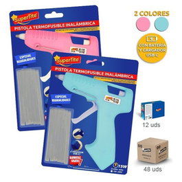 Pistola De Cola Termofusible Supertite 15W (Inalambrica) Con Bateria