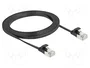 DeLOCK 81165 Cable Ethernet Plano Cat6a U/FTP 2 m Negro