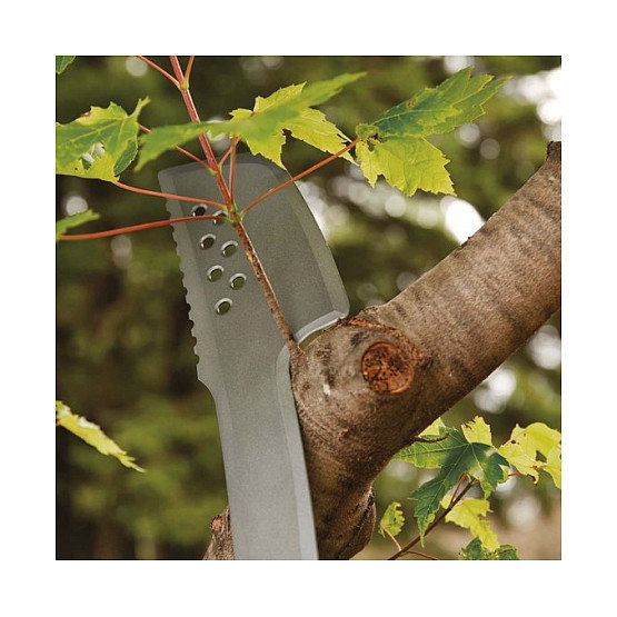 Fiskars Machete Axt Solid, Machete Hacha, Acero Inoxidable, Mango Ergonómico Naranja, Incluye Funda, Longitud 460 mm