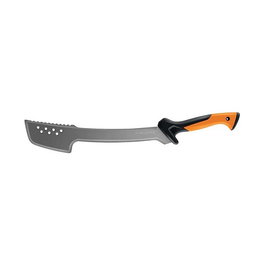 Fiskars Machete Axt Solid, Machete Hacha, Acero Inoxidable, Mango Ergonómico Naranja, Incluye Funda, Longitud 460 mm