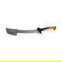 Fiskars Machete Axt Solid, Machete Hacha, Acero Inoxidable, Mango Ergonómico Naranja, Incluye Funda, Longitud 460 mm