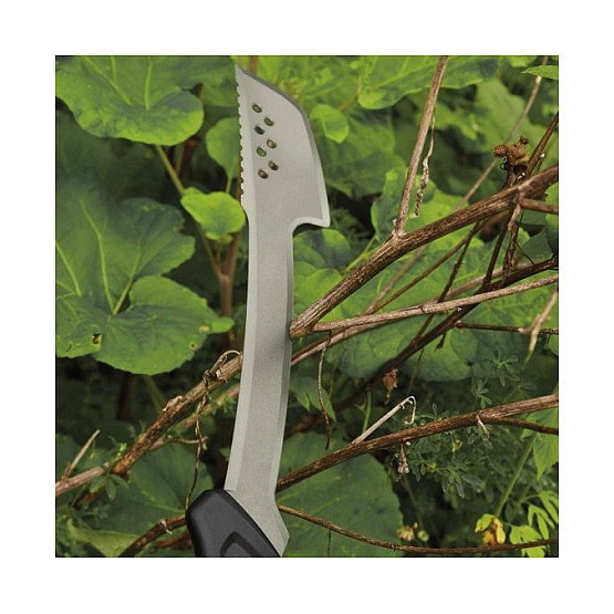 Fiskars Machete Axt Solid, Machete Hacha, Acero Inoxidable, Mango Ergonómico Naranja, Incluye Funda, Longitud 460 mm