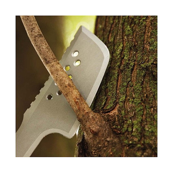 Fiskars Machete Axt Solid, Machete Hacha, Acero Inoxidable, Mango Ergonómico Naranja, Incluye Funda, Longitud 460 mm