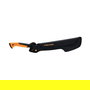 Fiskars Machete Axt Solid, Machete Hacha, Acero Inoxidable, Mango Ergonómico Naranja, Incluye Funda, Longitud 460 mm