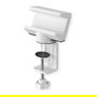 VALUE 19.99.3231 Abrazadera de Escritorio Giratoria 360 para Regleta, Soporte Pasivo con Gestión de Cables, Blanco, 100 x 172 x 61 mm