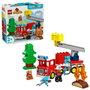 Lego - Juego de Construcción Camión de Bomberos Duplo con Manguera y Figuras de Bomberos, Juguete para niños a partir de 18 meses
